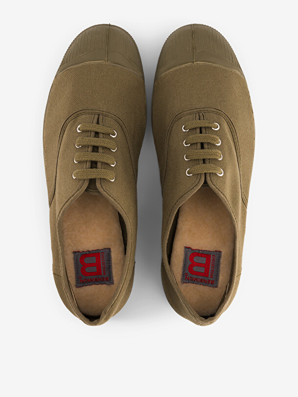 TENNIS LACET FEMME COLORSOLE  Militaire , Tennis & Chaussures Bensimon