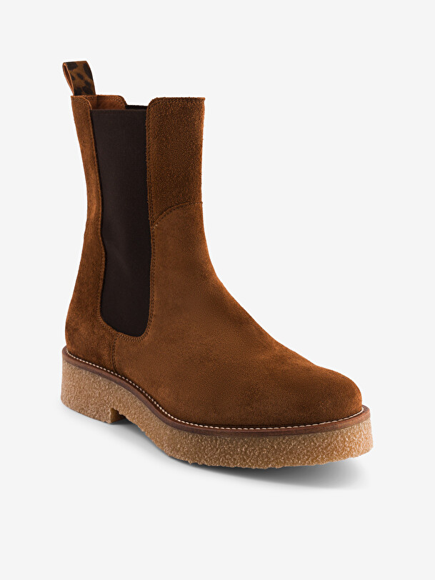 CHELSEA BOOTS CREPE  Tabac , Pr&ecirc;t-&agrave;-porter Bensimon