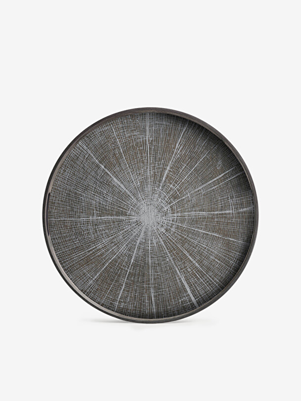 PLATEAU EN BOIS WHITE SLICE  - ETHNICRAFT  Multicolore , Maison Bensimon