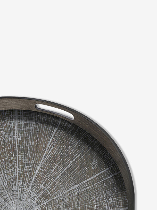 PLATEAU EN BOIS WHITE SLICE  - ETHNICRAFT  Multicolore , Maison Bensimon