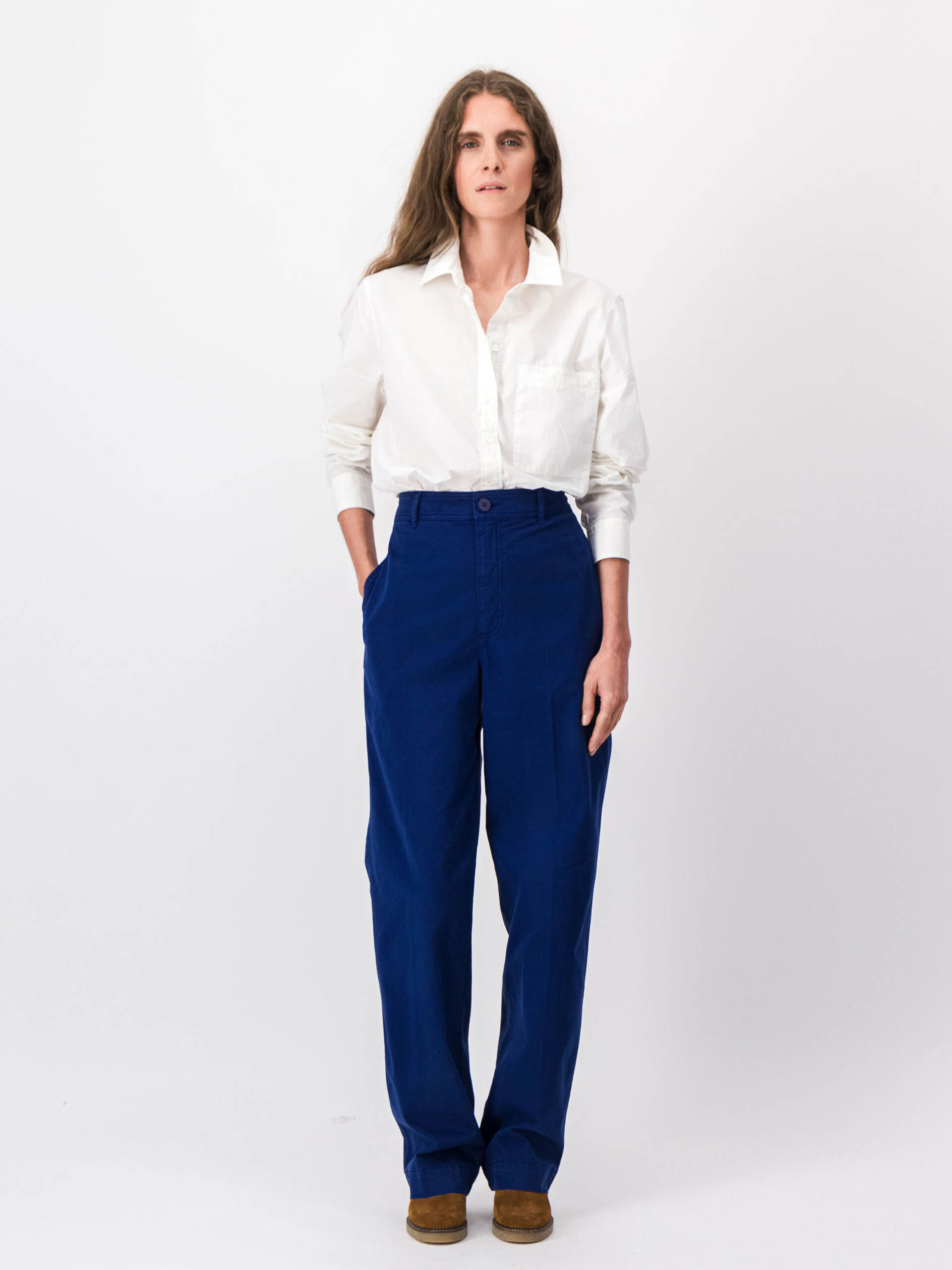 PANTALON CHINO  Encre , Pr&ecirc;t-&agrave;-porter Bensimon