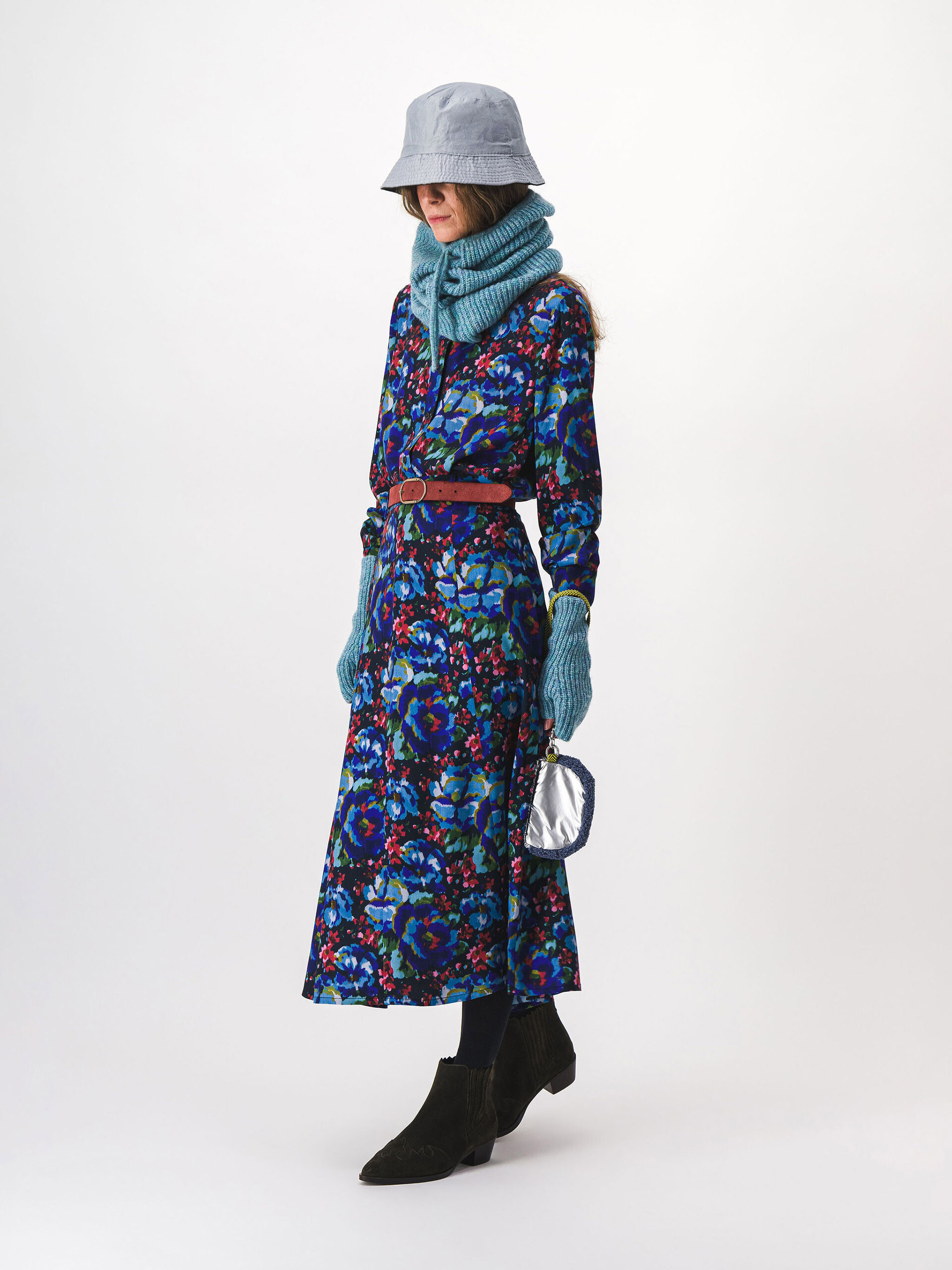 JUPE JANNA  Imprime fleurs , Pr&ecirc;t-&agrave;-porter Bensimon