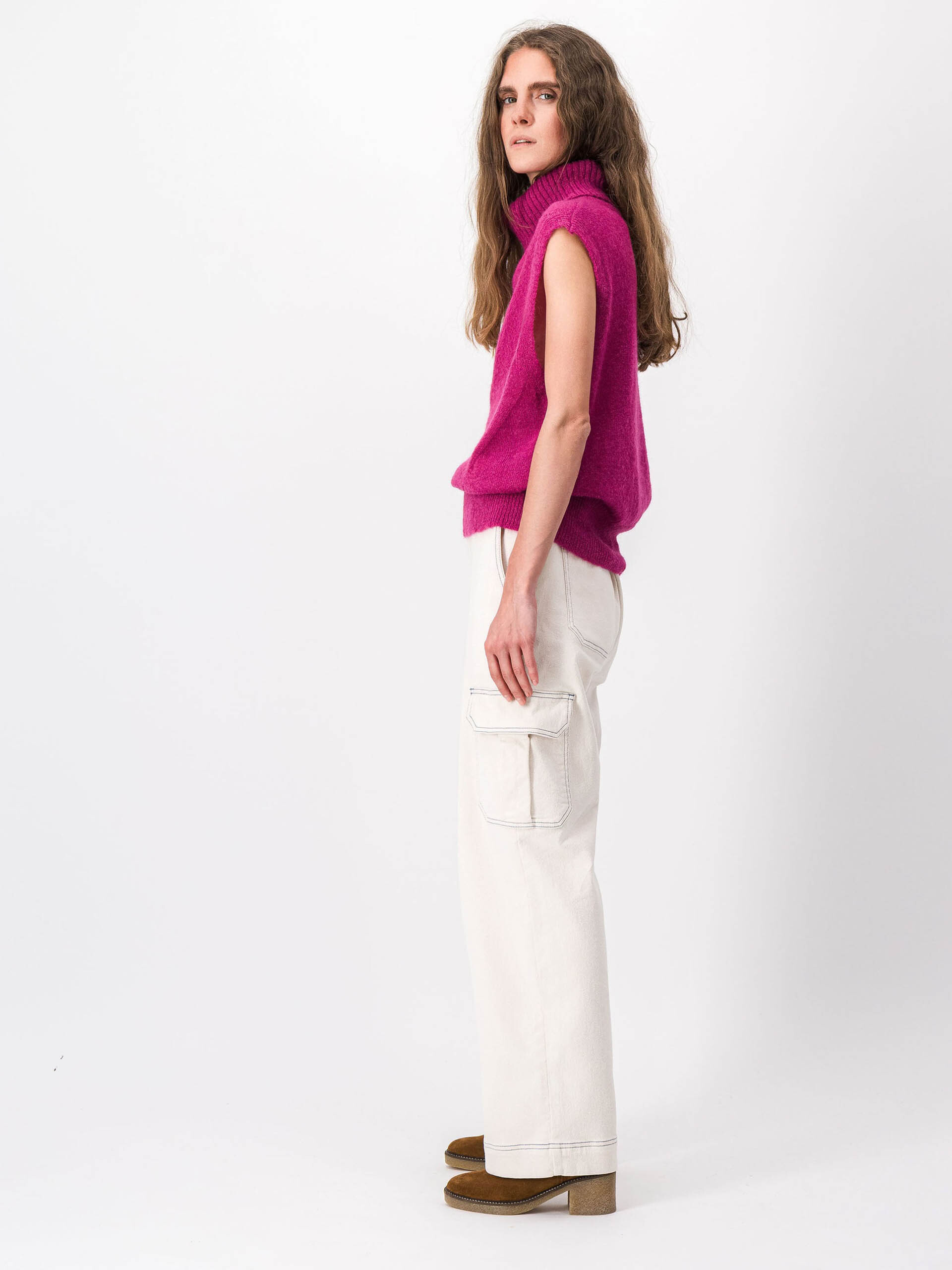 PULL MAYA  Framboise , Pr&ecirc;t-&agrave;-porter Bensimon