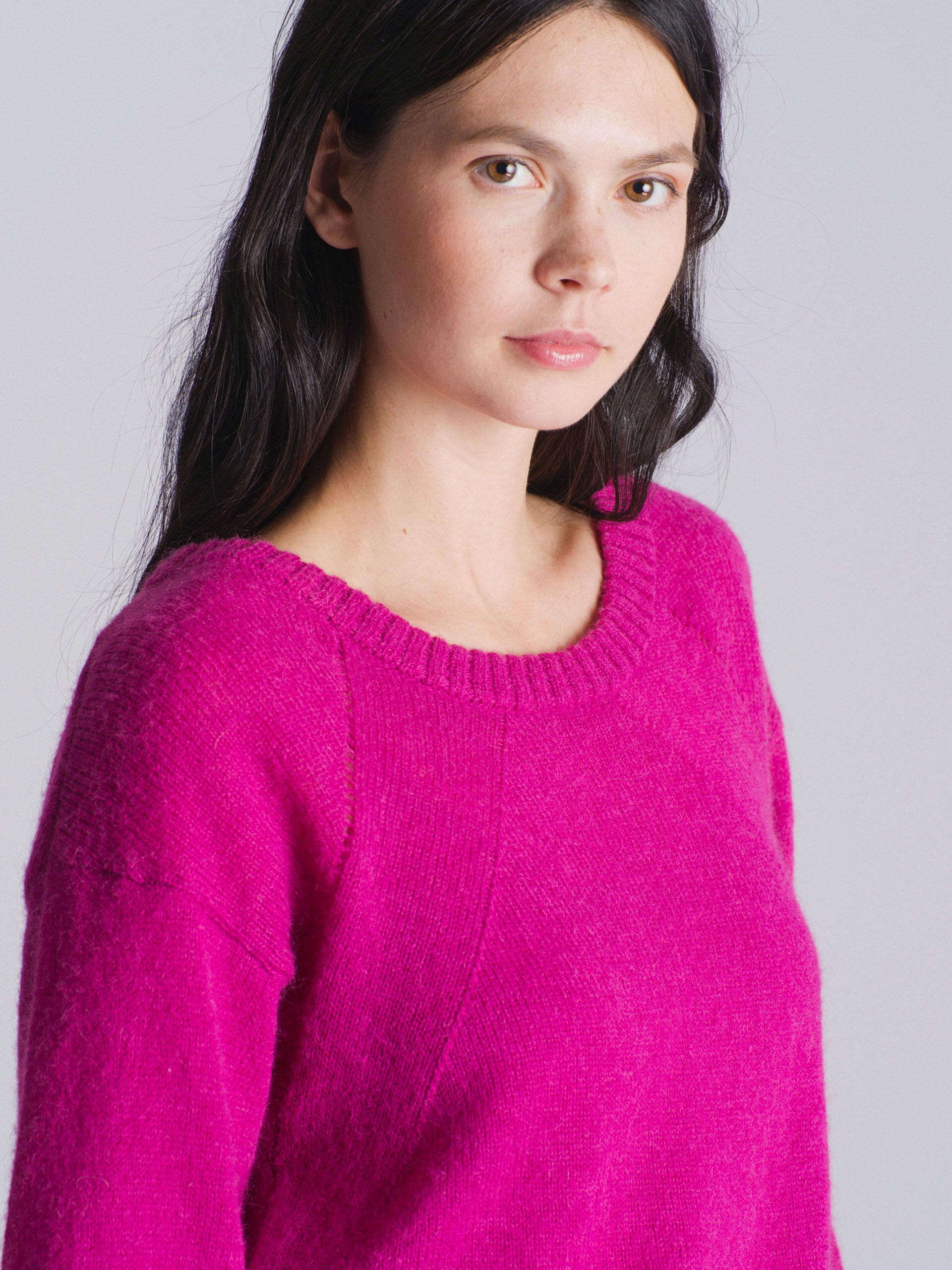 PULL MOBBY  Framboise , Pr&ecirc;t-&agrave;-porter Bensimon