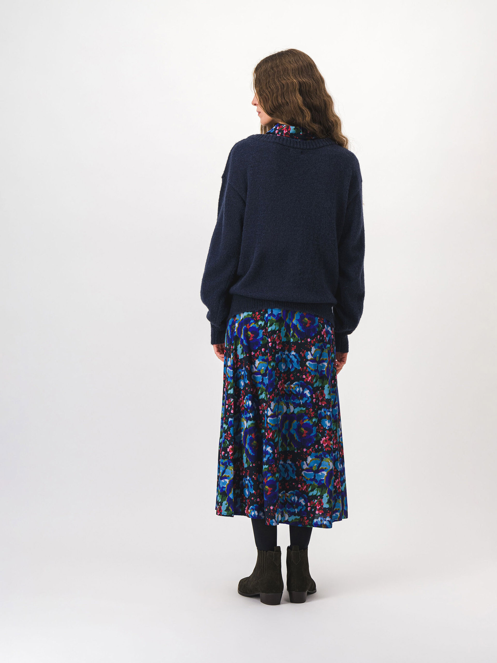 PULL MOBBY  Marine fonce , Pr&ecirc;t-&agrave;-porter Bensimon