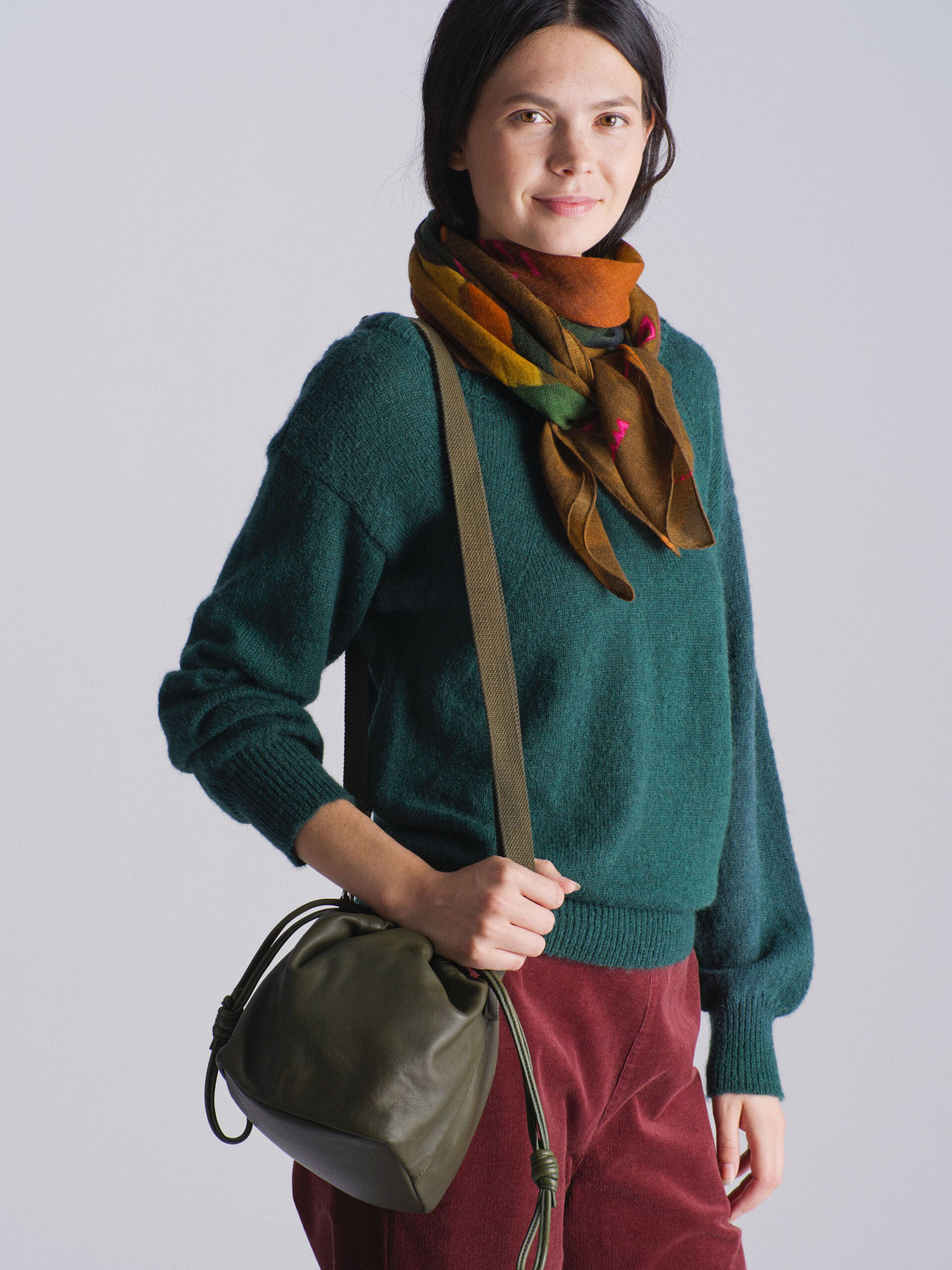 PULL MOBBY  Vert sapin , Pr&ecirc;t-&agrave;-porter Bensimon