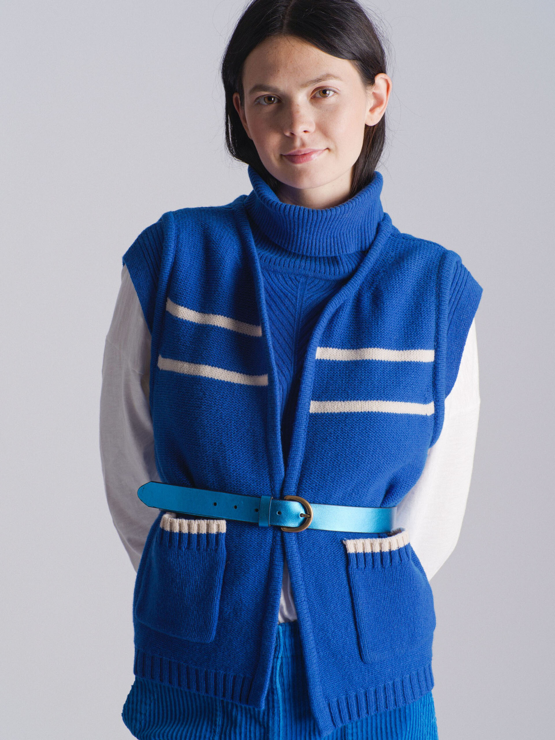 GILET MARCEL  Mer turque , Pr&ecirc;t-&agrave;-porter Bensimon