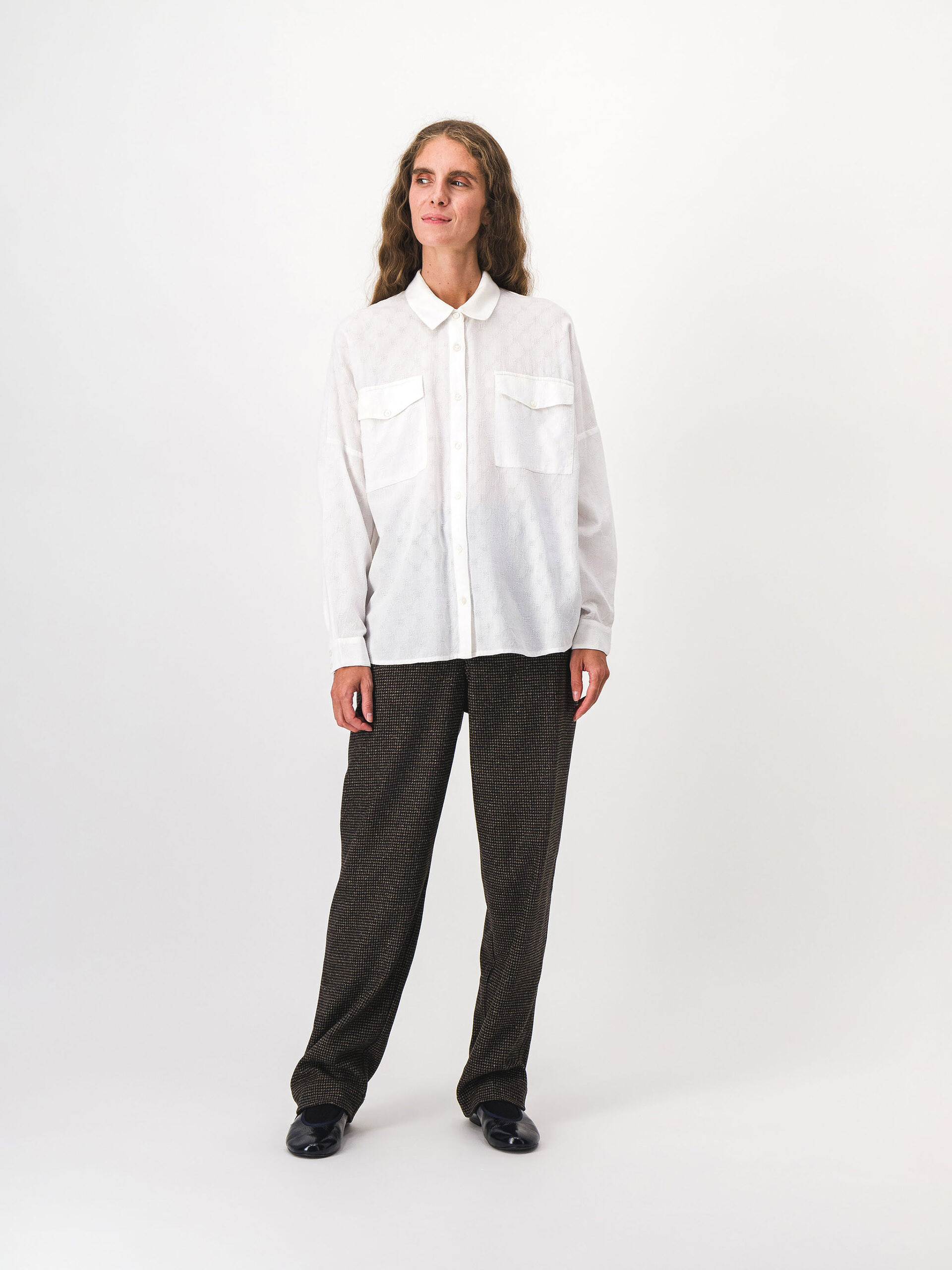 CHEMISE JANICE  Ivoire , Pr&ecirc;t-&agrave;-porter Bensimon