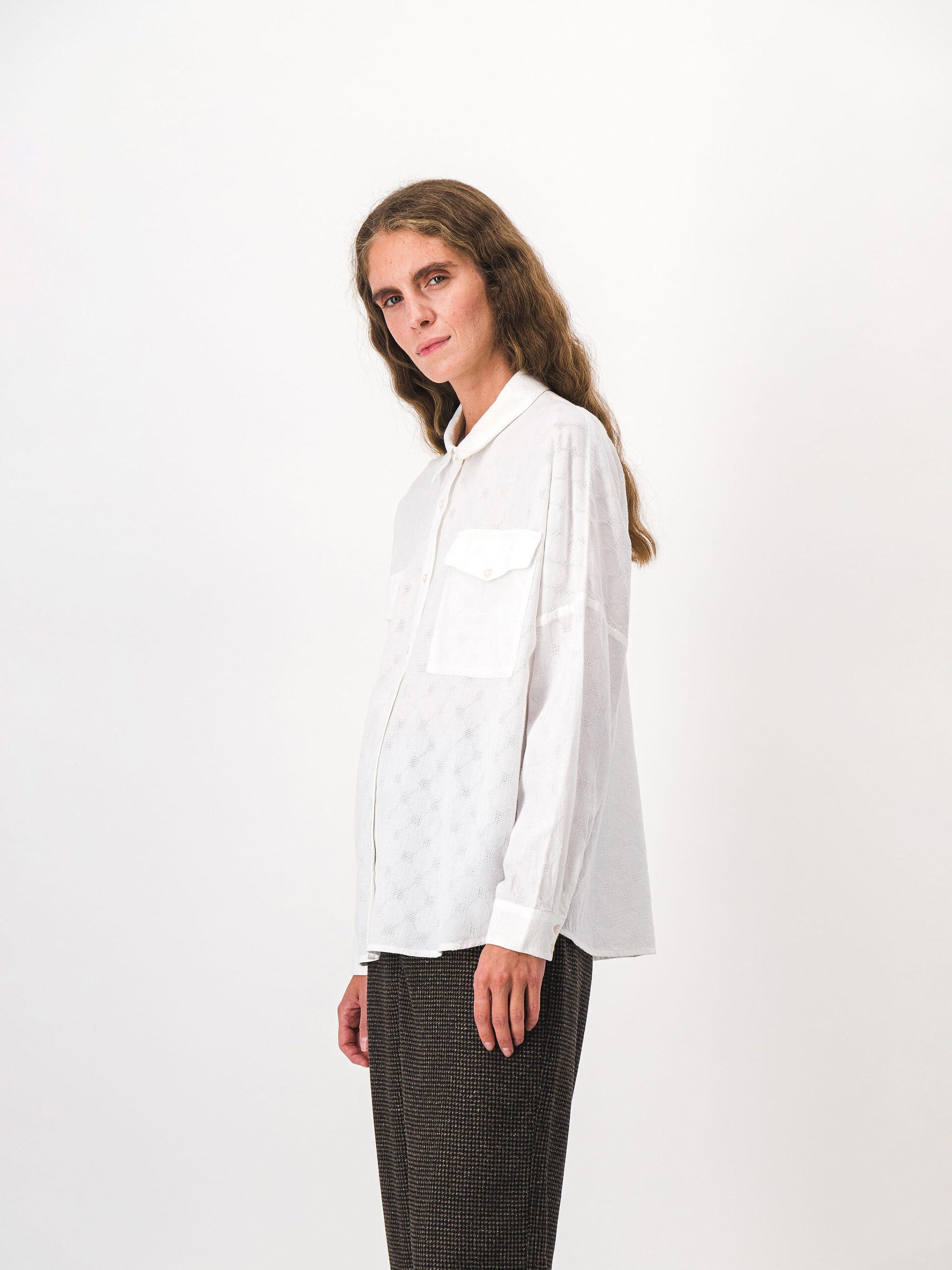 CHEMISE JANICE  Ivoire , Pr&ecirc;t-&agrave;-porter Bensimon