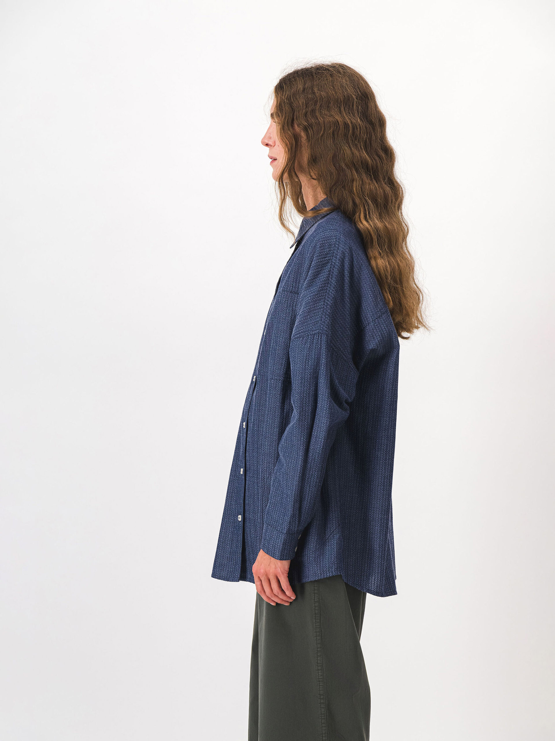 CHEMISE MORGANE  Indigo , Pr&ecirc;t-&agrave;-porter Bensimon