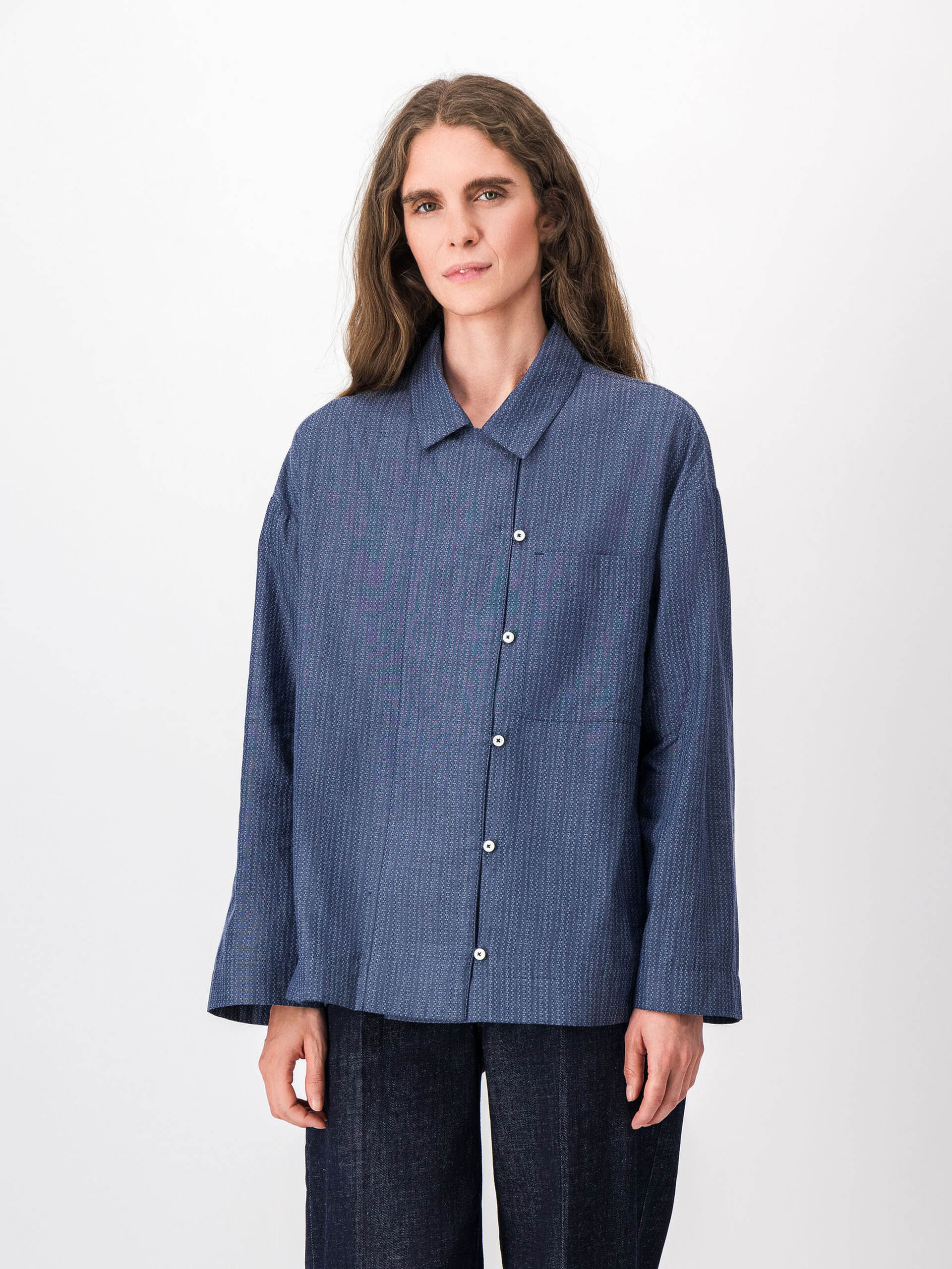 CHEMISE MARILOU  Indigo , Pr&ecirc;t-&agrave;-porter Bensimon