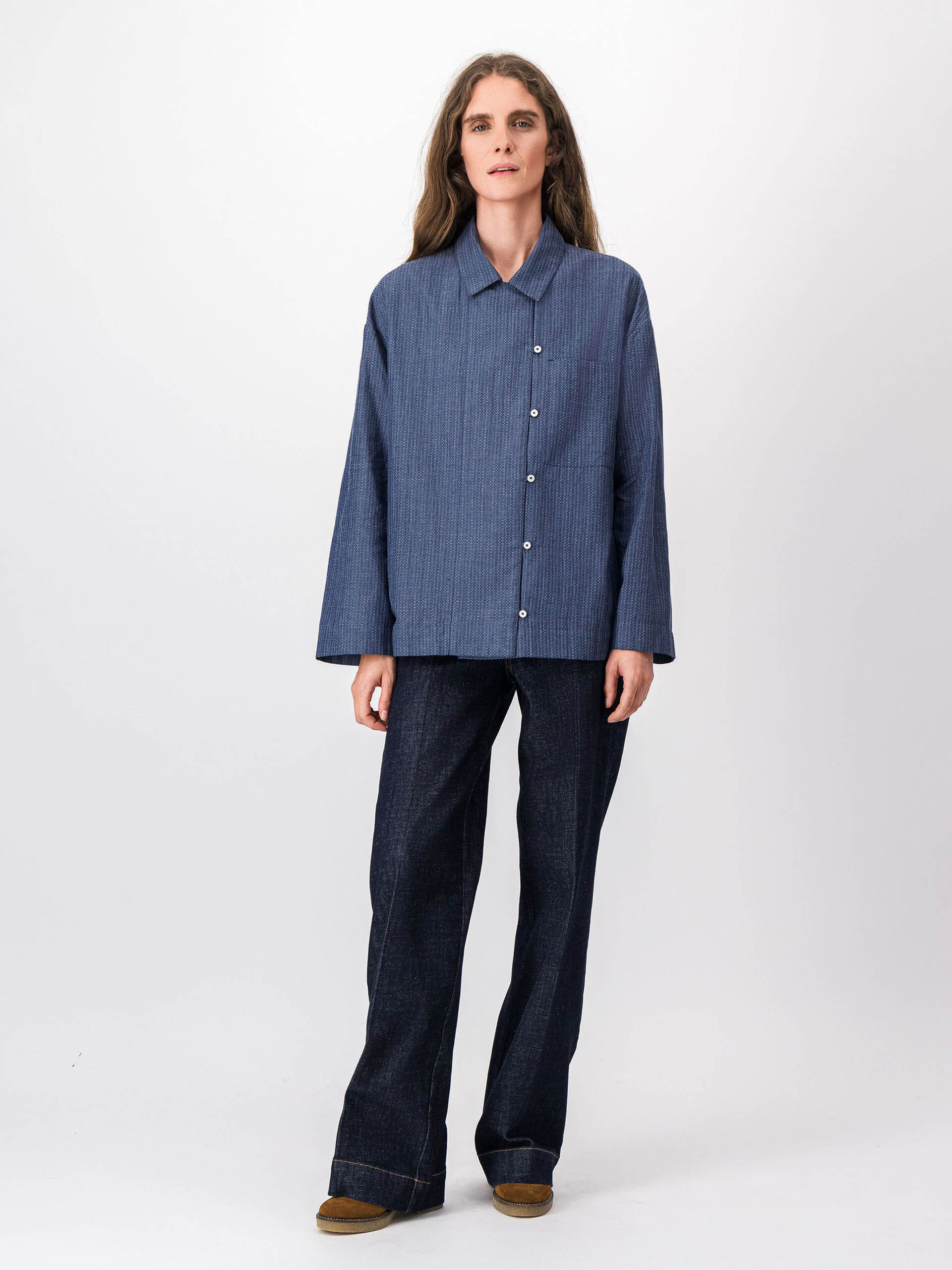 CHEMISE MARILOU  Indigo , Pr&ecirc;t-&agrave;-porter Bensimon