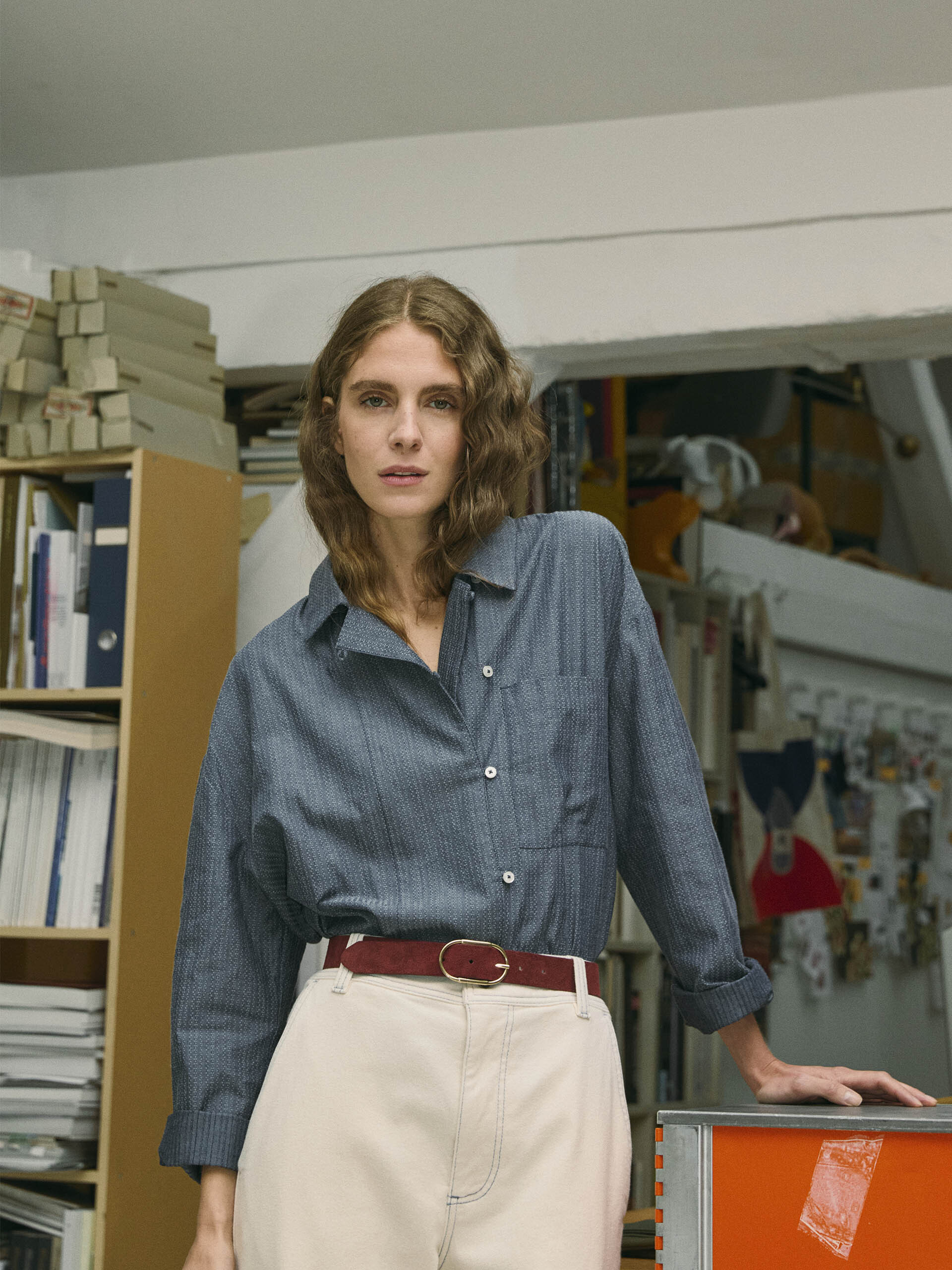 CHEMISE MARILOU  Indigo , Pr&ecirc;t-&agrave;-porter Bensimon