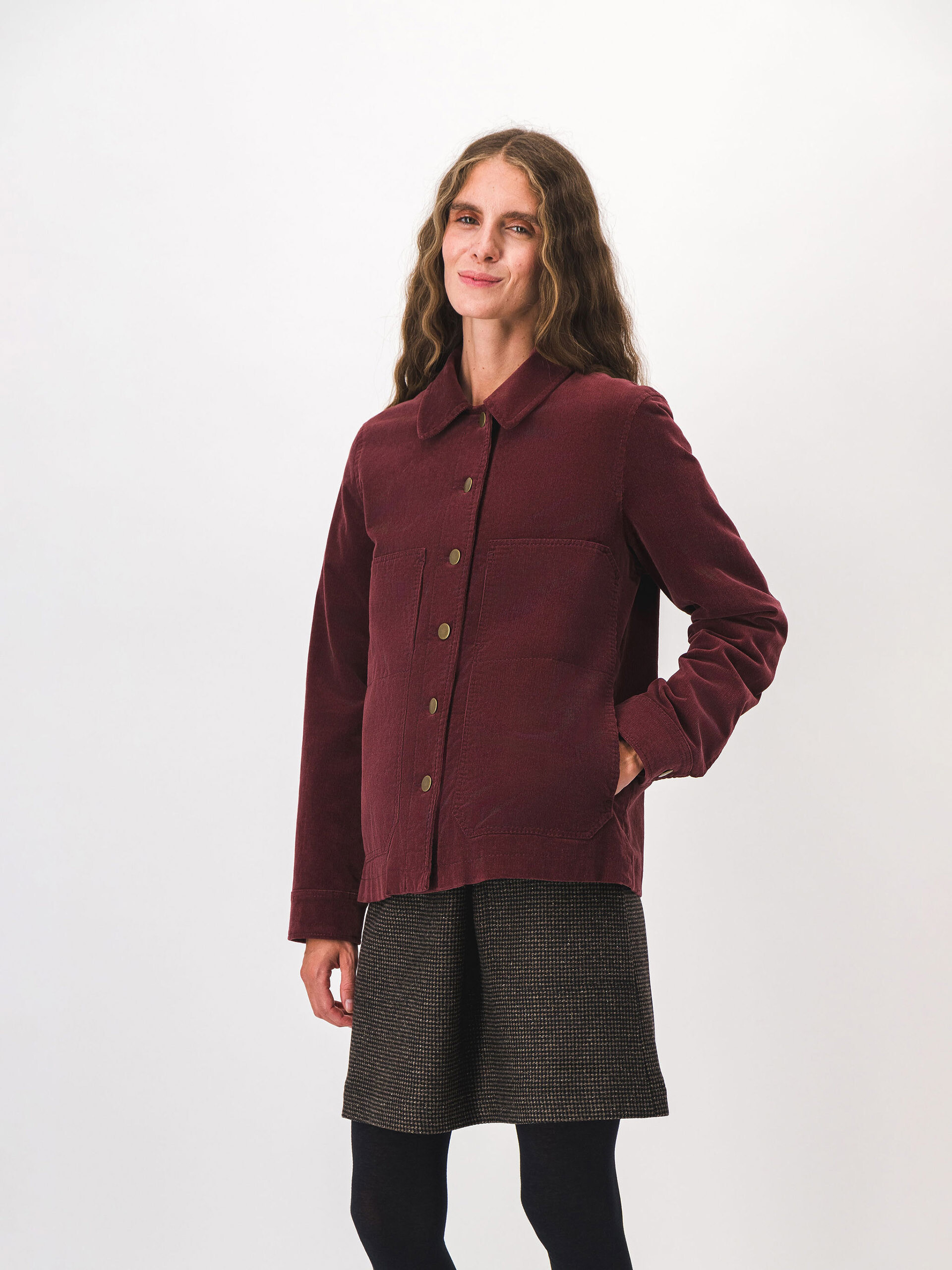 VESTE KEZIAH  Aubergine , Pr&ecirc;t-&agrave;-porter Bensimon