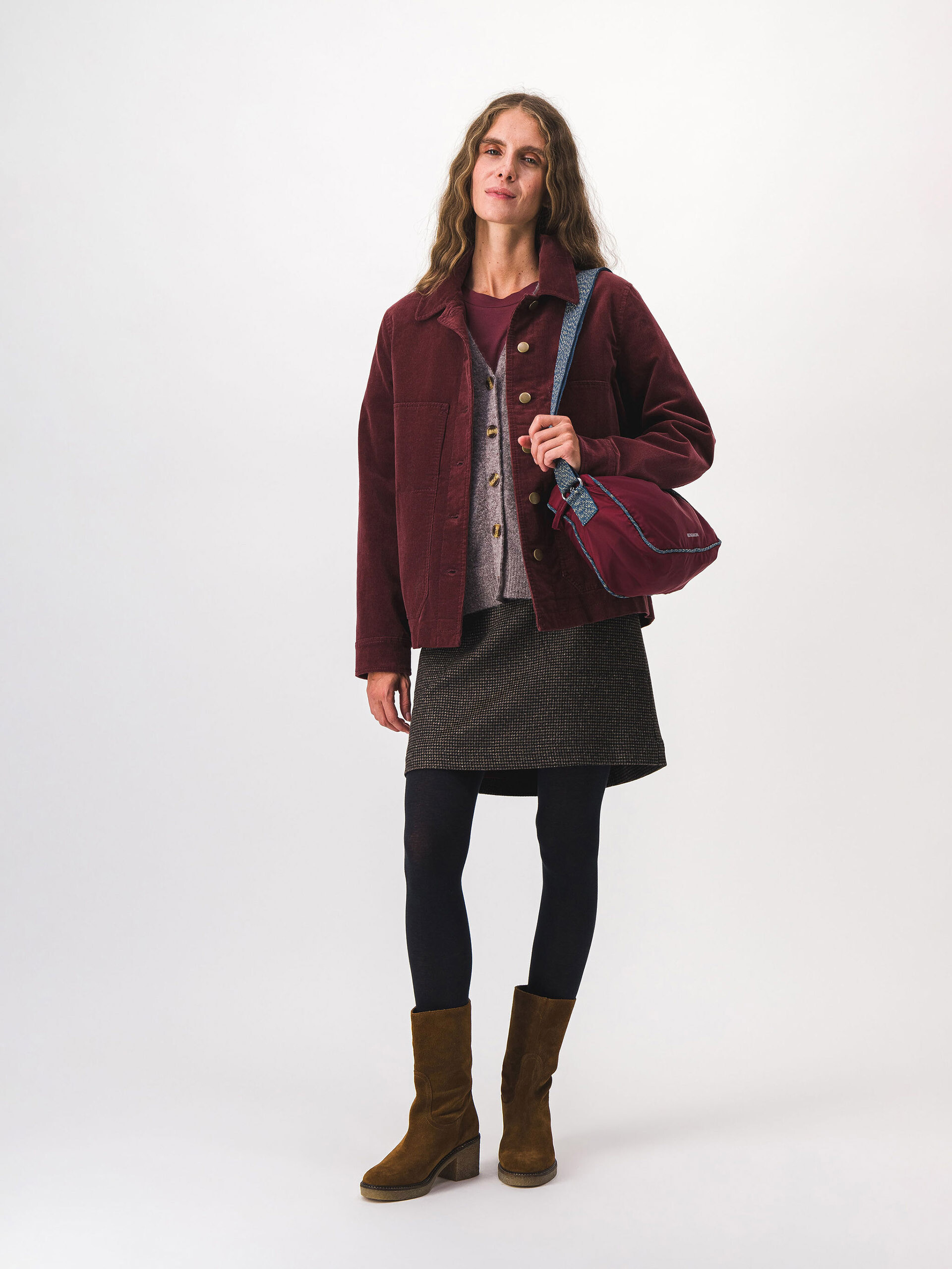 VESTE KEZIAH  Aubergine , Pr&ecirc;t-&agrave;-porter Bensimon