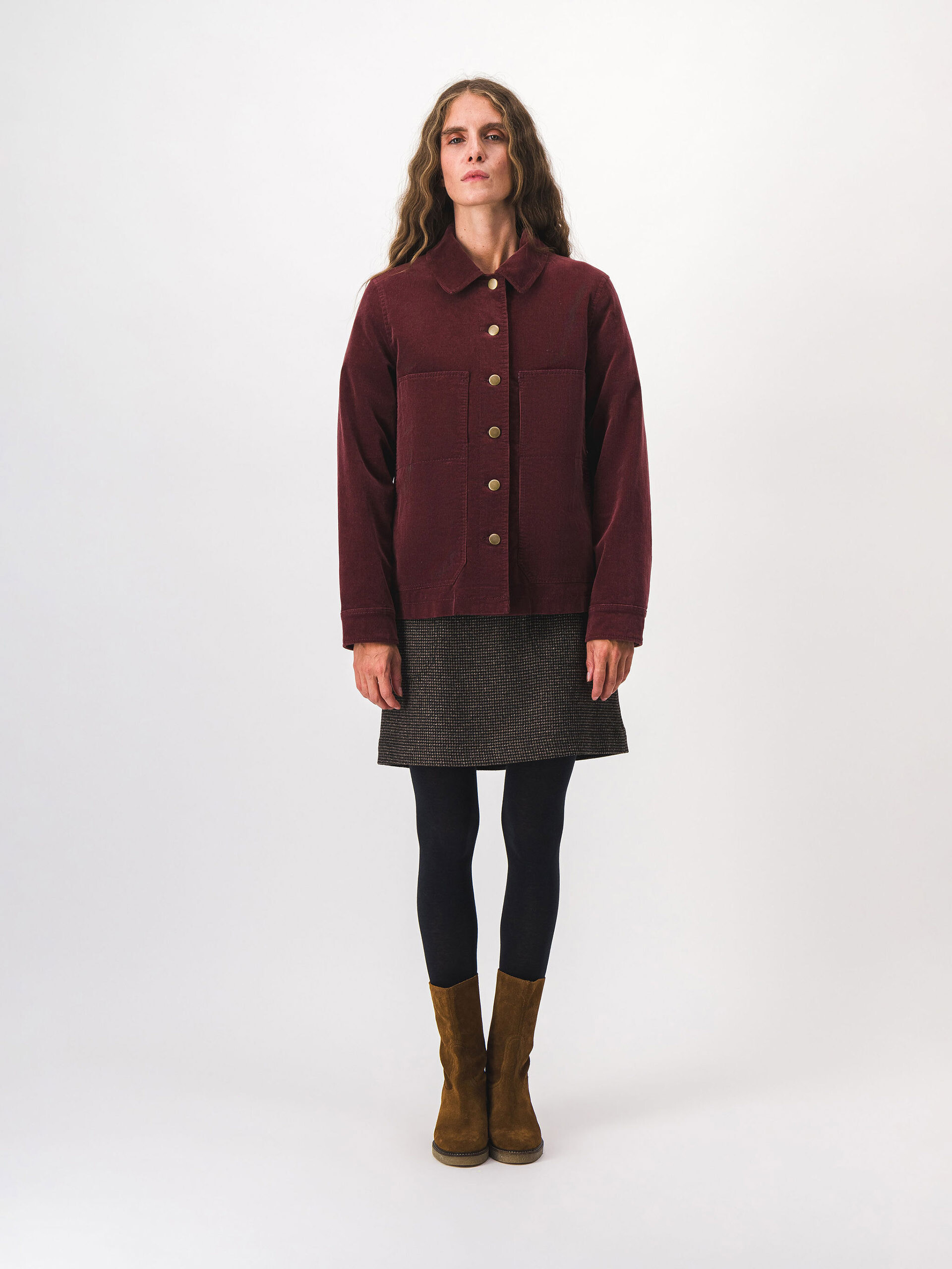 VESTE KEZIAH  Aubergine , Pr&ecirc;t-&agrave;-porter Bensimon