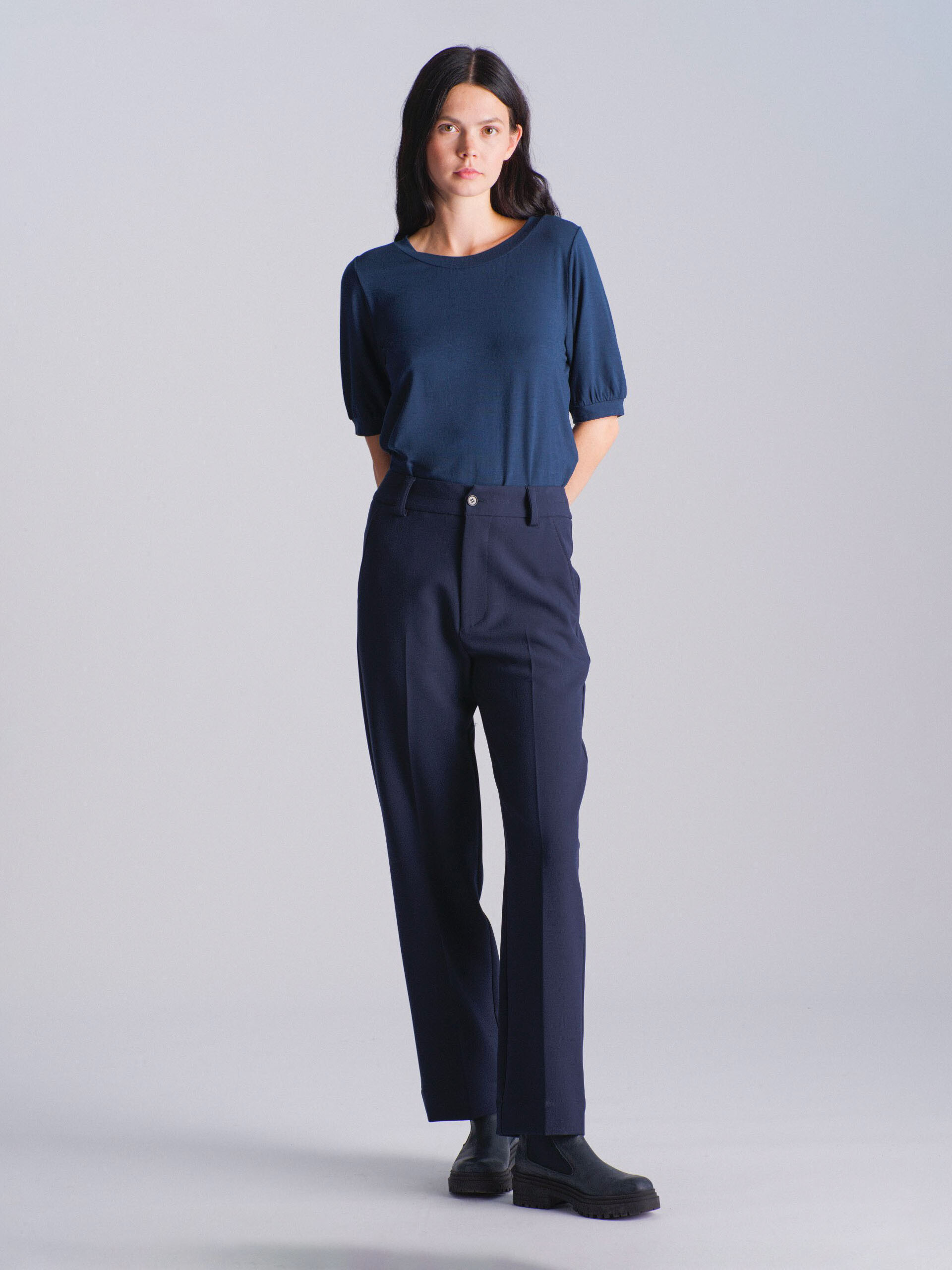 PANTALON ESTELLON  Carbone , Pr&ecirc;t-&agrave;-porter Bensimon