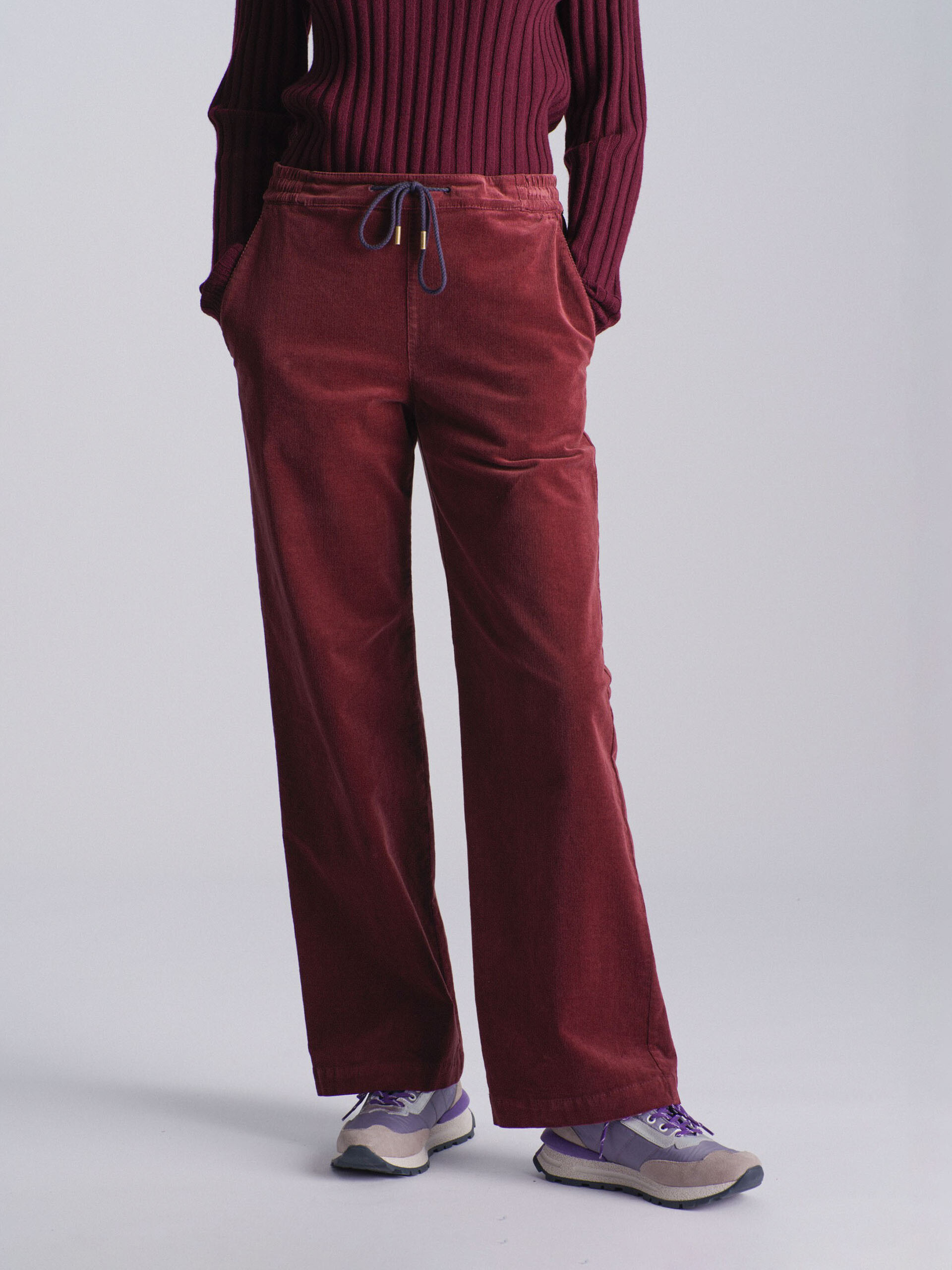 PANTALON KYBELE  Aubergine , Pr&ecirc;t-&agrave;-porter Bensimon