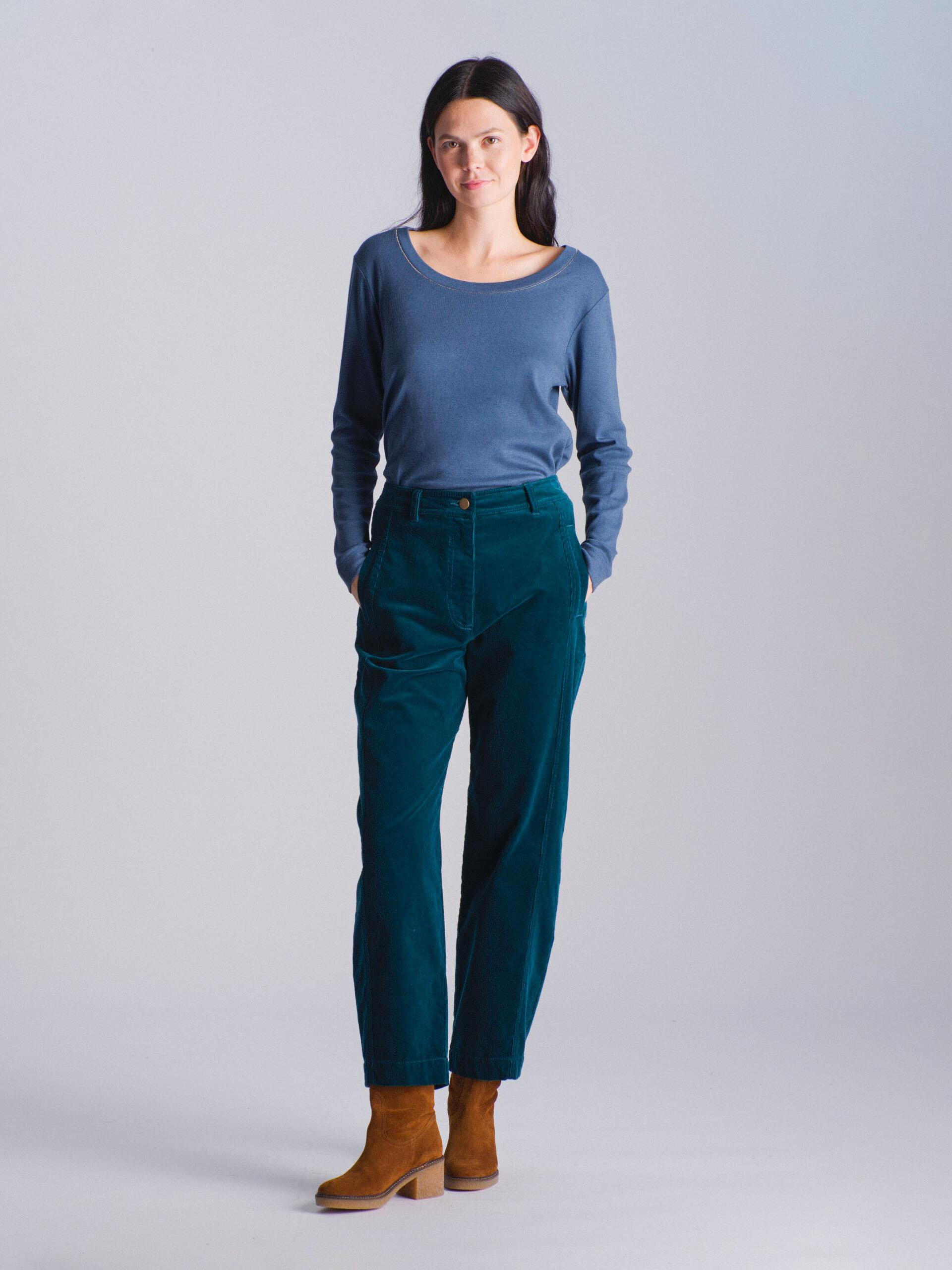 PANTALON MARC  Bleu petrole , Pr&ecirc;t-&agrave;-porter Bensimon