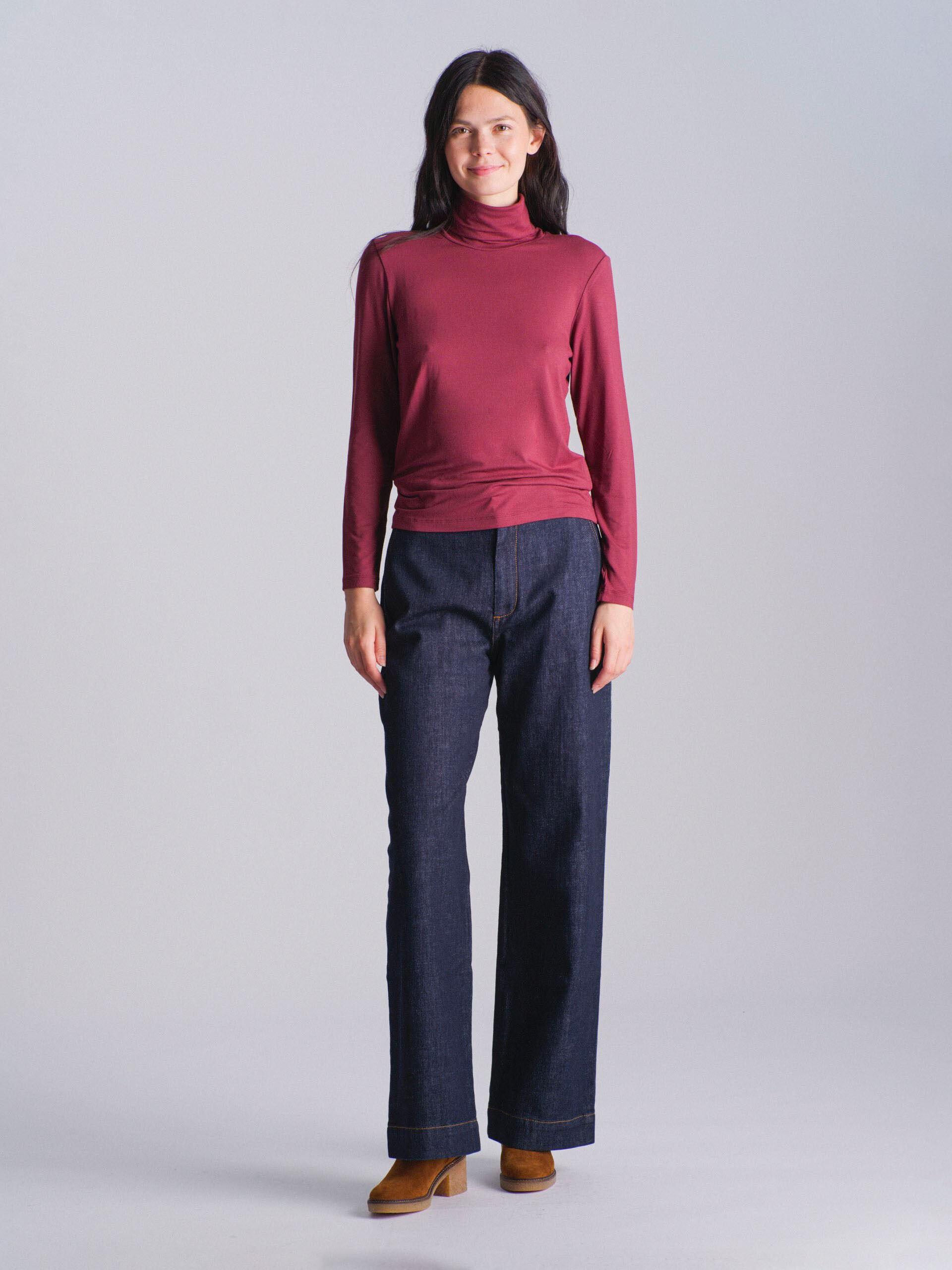 TEE SHIRT ELWIRE  Aubergine , Pr&ecirc;t-&agrave;-porter Bensimon