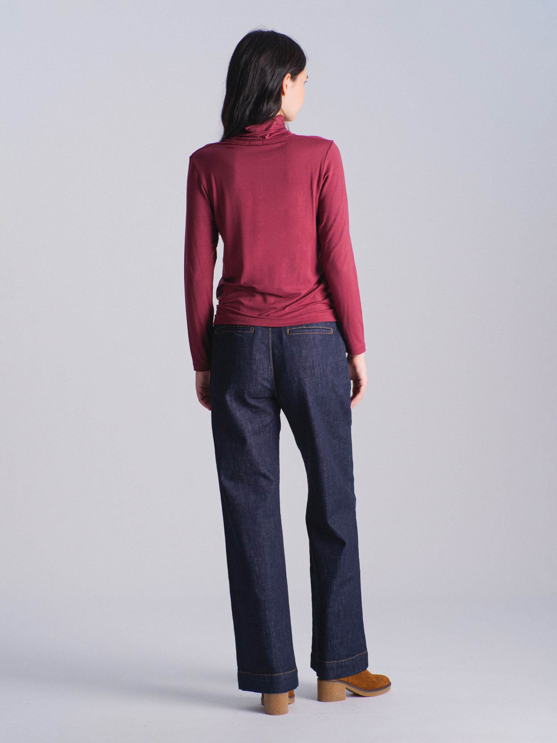 TEE SHIRT ELWIRE  Aubergine , Pr&ecirc;t-&agrave;-porter Bensimon