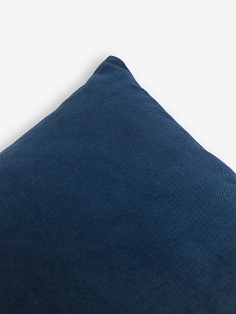 COUSSIN UNI COTON FLAMME PETROLE 45x45  Bleu petrole , Maison Bensimon