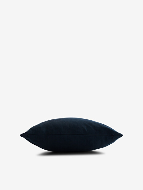 COUSSIN UNI COTON FLAMME PETROLE 45x45  Bleu petrole , Maison Bensimon
