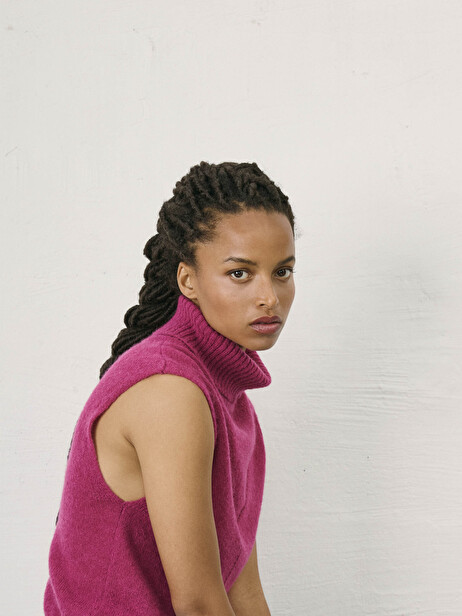 PULL MAYA  Framboise , Prêt-à-porter Bensimon