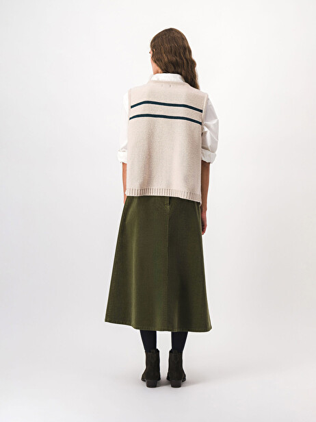 GILET MARCEL  Ecru , Prêt-à-porter Bensimon