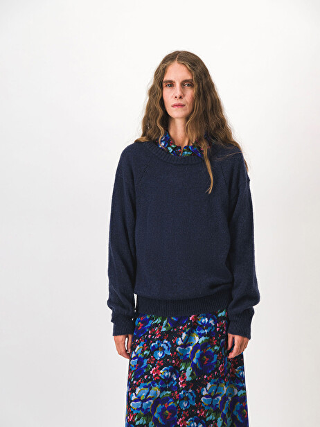 PULL MOBBY  Marine fonce , Prêt-à-porter Bensimon