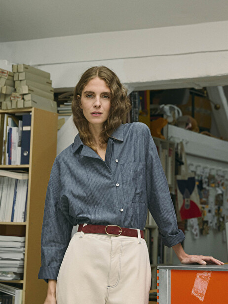 CHEMISE MARILOU  Indigo , Prêt-à-porter Bensimon