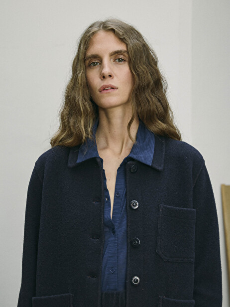 VESTE GOLTA  Bleu nuit , Prêt-à-porter Bensimon