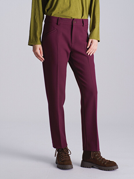 PANTALON ADEMAR  Aubergine , Prêt-à-porter Bensimon