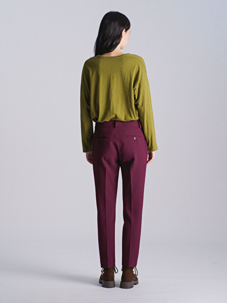 PANTALON ADEMAR  Aubergine , Prêt-à-porter Bensimon
