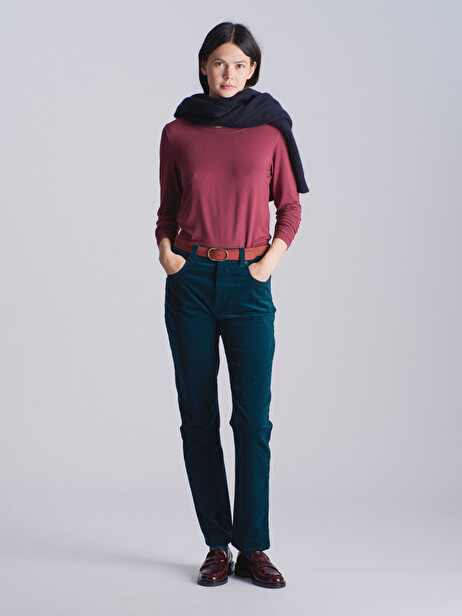 PANTALON FILIBERT  Bleu petrole , Prêt-à-porter Bensimon