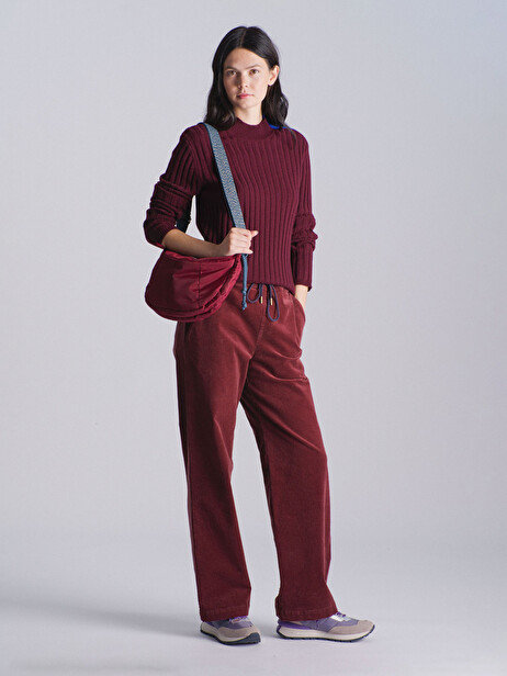 PANTALON KYBELE  Aubergine , Prêt-à-porter Bensimon