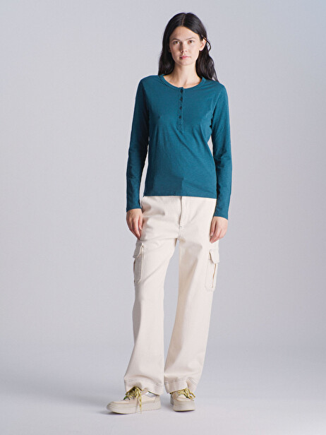 TEE SHIRT ALEXANDRA  Bleu petrole , Prêt-à-porter Bensimon