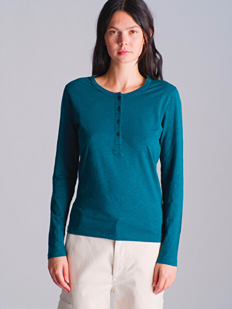 TEE SHIRT ALEXANDRA  Bleu petrole , Prêt-à-porter Bensimon