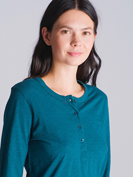 TEE SHIRT ALEXANDRA  Bleu petrole , Prêt-à-porter Bensimon