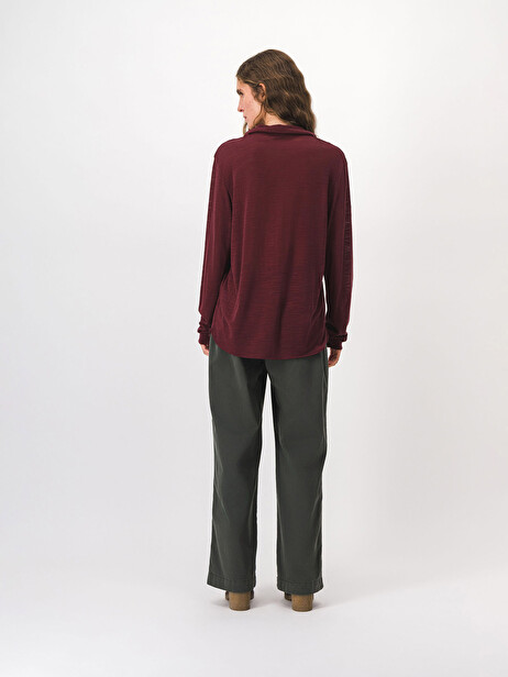 CHEMISE CYLENA  Aubergine , Prêt-à-porter Bensimon