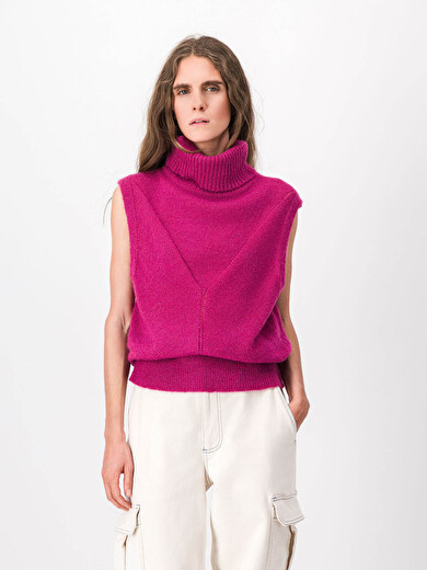 PULL MAYA  Framboise , Prêt-à-porter Bensimon