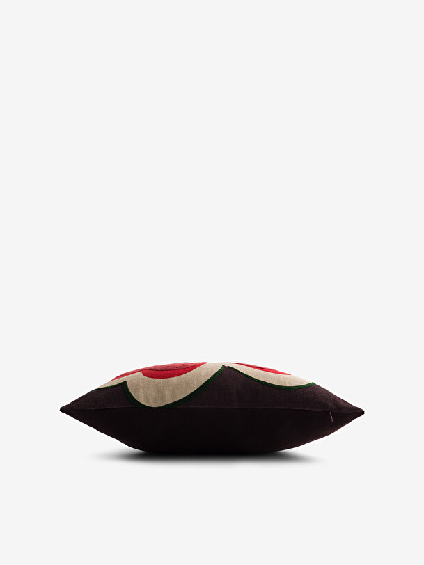 COUSSIN FLOWER 45x45 PRUNE Prune , Maison Bensimon