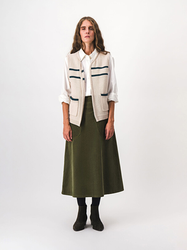 GILET MARCEL  Ecru , Pr&ecirc;t-&agrave;-porter Bensimon