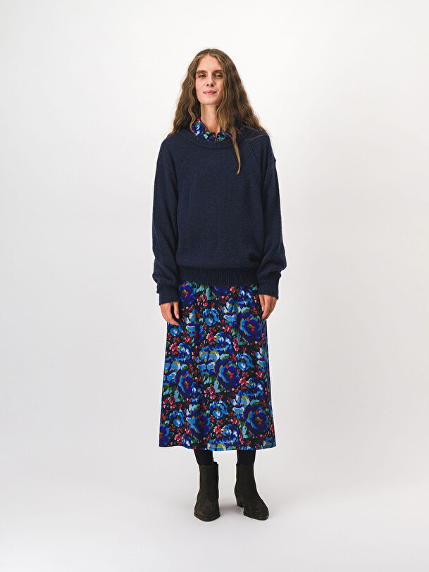 PULL MOBBY  Marine fonce , Pr&ecirc;t-&agrave;-porter Bensimon