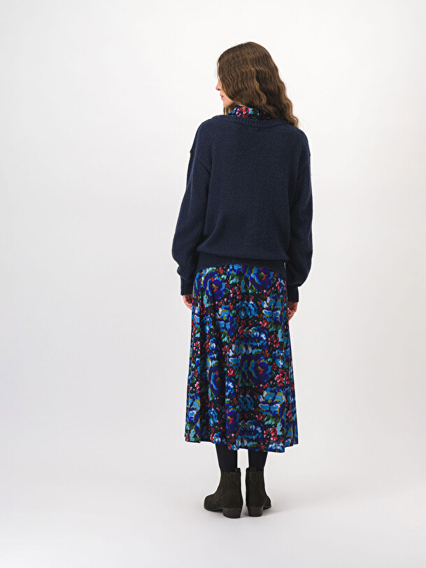 PULL MOBBY  Marine fonce , Pr&ecirc;t-&agrave;-porter Bensimon