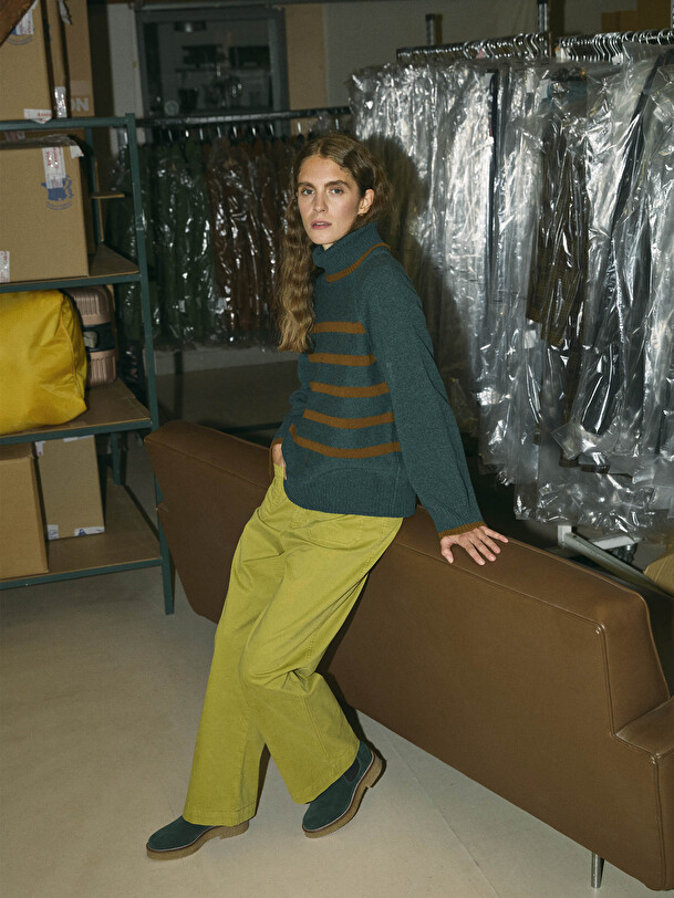 PULL MAGGY  Vert sapin , Pr&ecirc;t-&agrave;-porter Bensimon