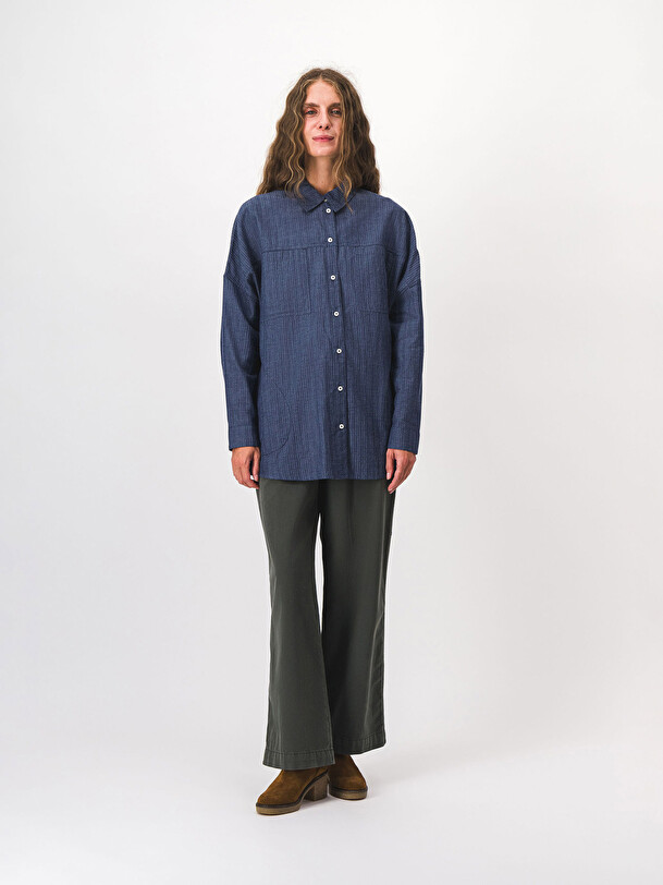 CHEMISE MORGANE  Indigo , Pr&ecirc;t-&agrave;-porter Bensimon