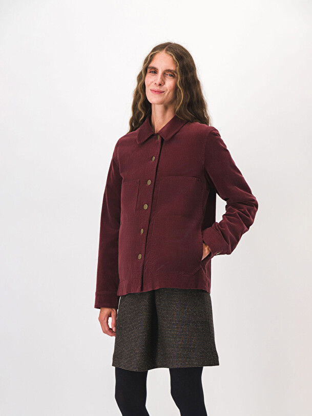 VESTE KEZIAH  Aubergine , Pr&ecirc;t-&agrave;-porter Bensimon
