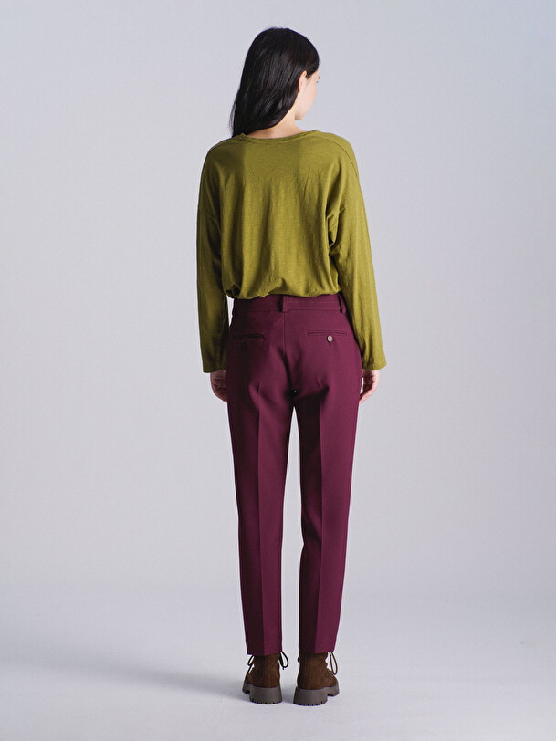 PANTALON ADEMAR  Aubergine , Pr&ecirc;t-&agrave;-porter Bensimon