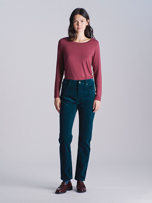PANTALON FILIBERT  Bleu petrole , Pr&ecirc;t-&agrave;-porter Bensimon